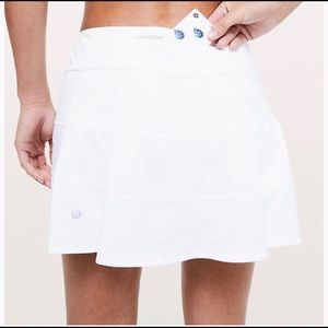 ISO....Lululemon Pace Rival Skirt white 4 tall